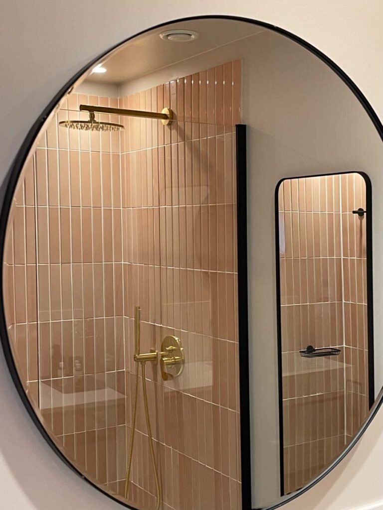 L'Avventura Athens Hotel mirror in the bathroom